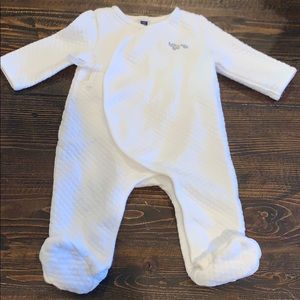 Janie & Jack White Kimono footie 0-3 month